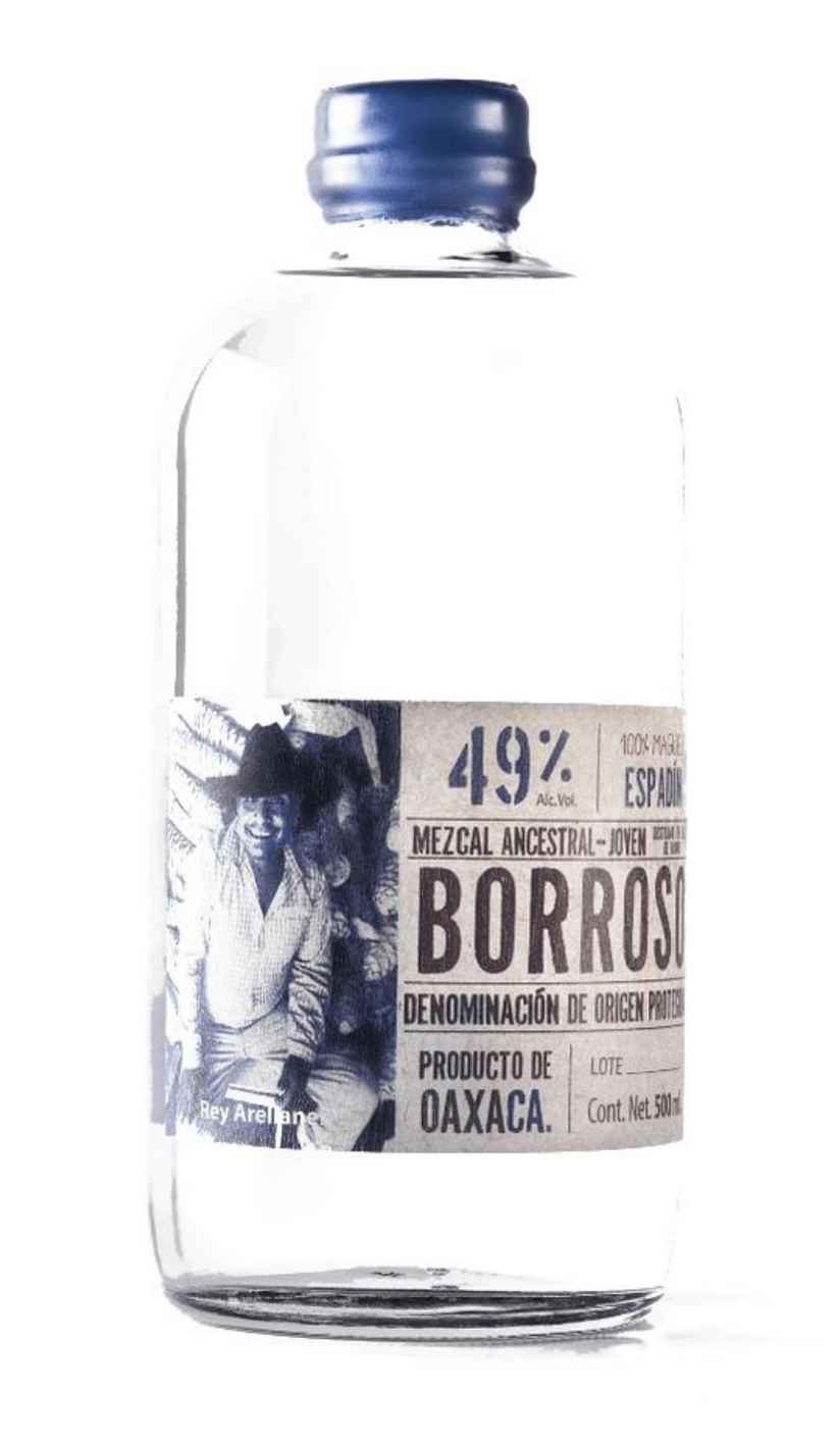 MEZCAL ANCESTRAL JOVEN BORROSO PREMIUM 49° - 100% ESPADIN - 1LT